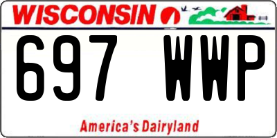 WI license plate 697WWP