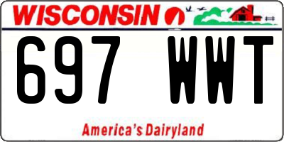 WI license plate 697WWT