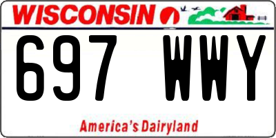 WI license plate 697WWY