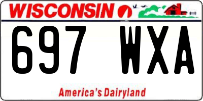 WI license plate 697WXA