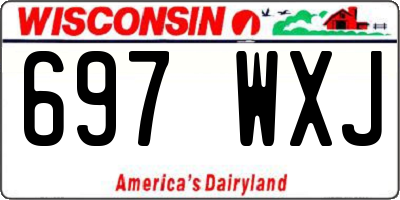 WI license plate 697WXJ