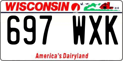 WI license plate 697WXK
