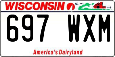 WI license plate 697WXM