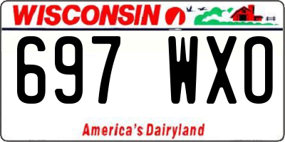 WI license plate 697WXO