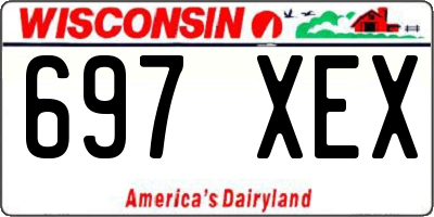 WI license plate 697XEX