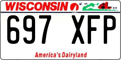 WI license plate 697XFP