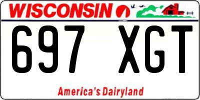 WI license plate 697XGT