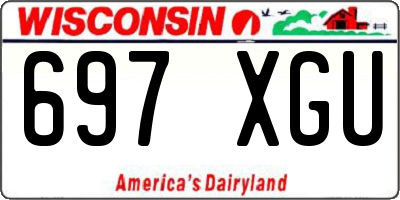 WI license plate 697XGU