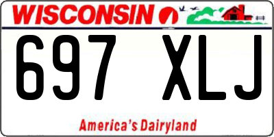 WI license plate 697XLJ