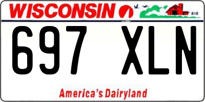 WI license plate 697XLN