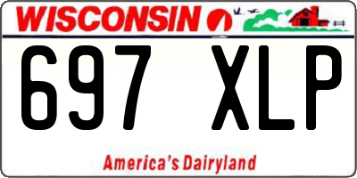 WI license plate 697XLP