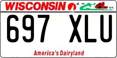 WI license plate 697XLU