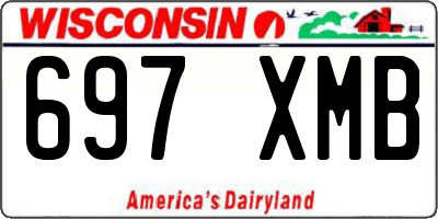 WI license plate 697XMB