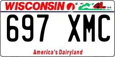 WI license plate 697XMC