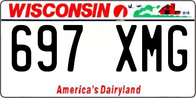 WI license plate 697XMG