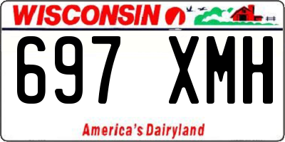 WI license plate 697XMH