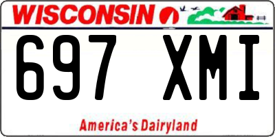 WI license plate 697XMI