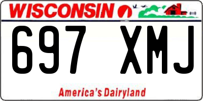 WI license plate 697XMJ