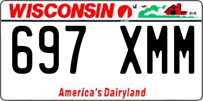 WI license plate 697XMM