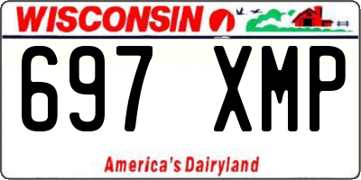 WI license plate 697XMP