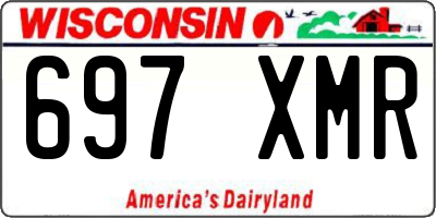 WI license plate 697XMR