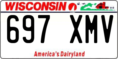 WI license plate 697XMV