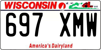 WI license plate 697XMW