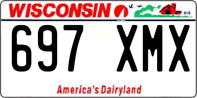 WI license plate 697XMX