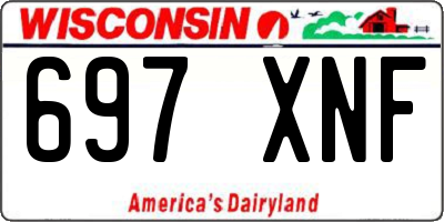 WI license plate 697XNF
