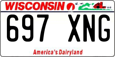 WI license plate 697XNG