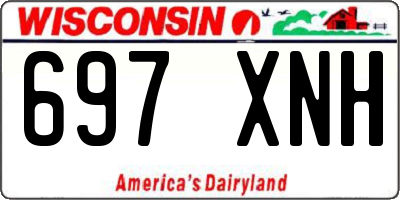 WI license plate 697XNH