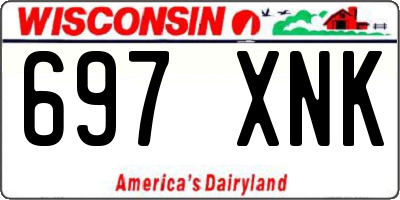 WI license plate 697XNK