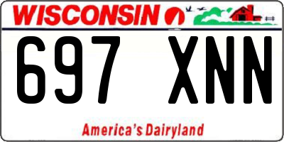 WI license plate 697XNN
