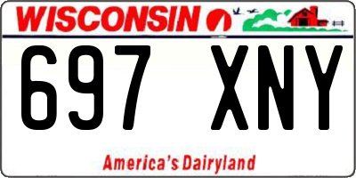 WI license plate 697XNY
