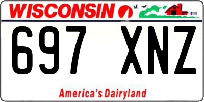WI license plate 697XNZ
