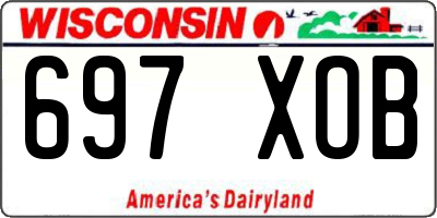 WI license plate 697XOB