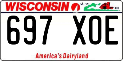 WI license plate 697XOE