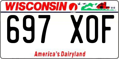 WI license plate 697XOF