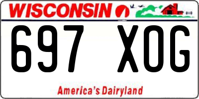 WI license plate 697XOG