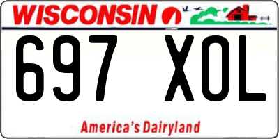 WI license plate 697XOL