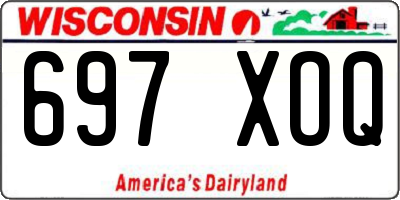 WI license plate 697XOQ