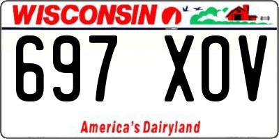 WI license plate 697XOV