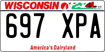 WI license plate 697XPA