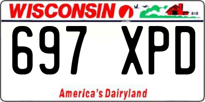WI license plate 697XPD