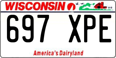WI license plate 697XPE