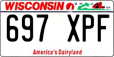 WI license plate 697XPF