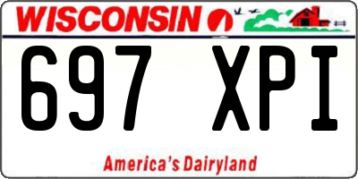 WI license plate 697XPI