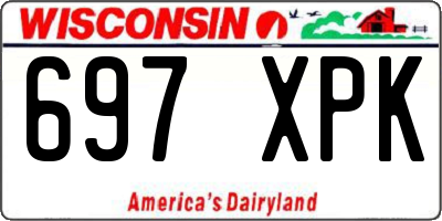 WI license plate 697XPK