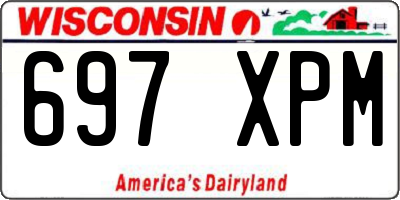 WI license plate 697XPM