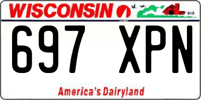 WI license plate 697XPN